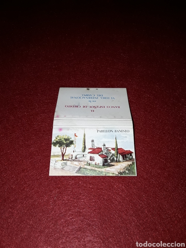 Matchboxes: Caja de cerillas Banco Espa&ntilde;ol de Cr&eacute;dito Banesto Feria Internacional del campo