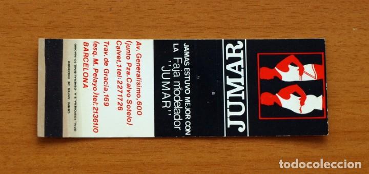 Cajas de Cerillas: Faja Modelador Jumar, Barcelona - Carter&iacute;ta de cerillas - General Fosforera