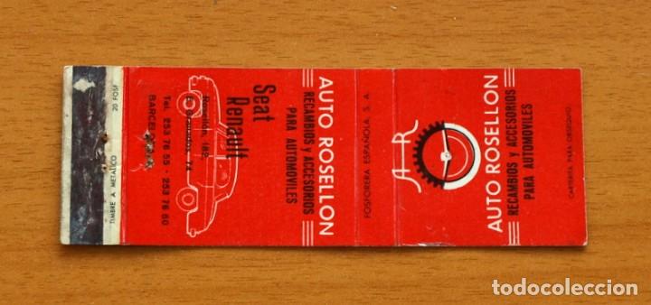 Cajas de Cerillas: Auto Rosell&oacute;n recambios y accesorios para coches, Seat, Renault, Barcelona - Carter&iacute;ta de cerillas