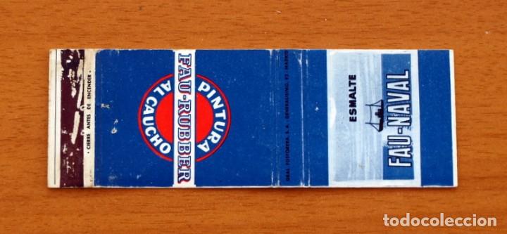 Cajas de Cerillas: Pintura Fau-Rubber al Caucho, Faura, Castellet, Barcelona - Carter&iacute;ta de cerillas-General Fosforera