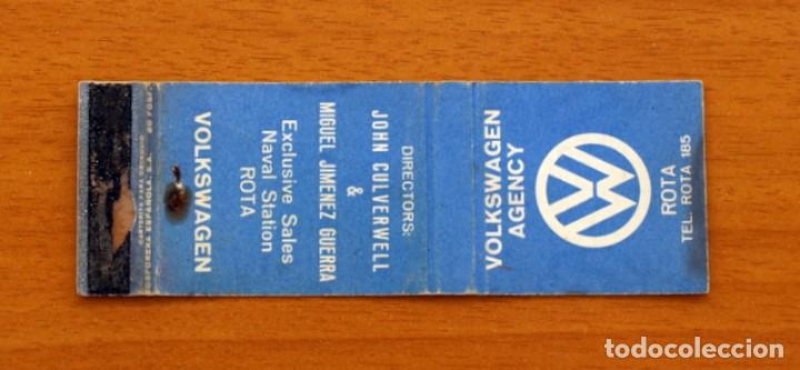 Cajas de Cerillas: Volkswagen Agency, Rota, C&aacute;diz - Carter&iacute;ta de cerillas - General Fosforera