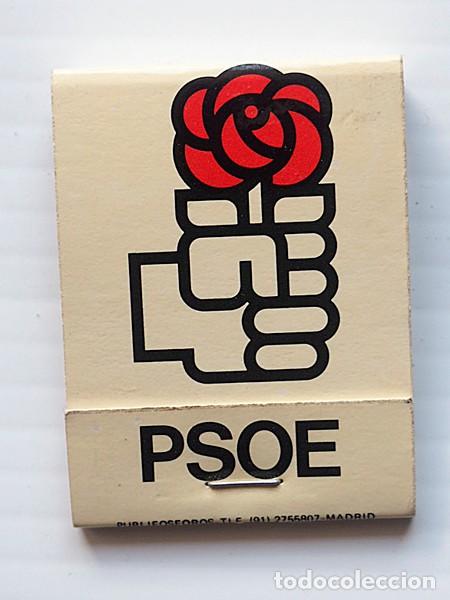 Cajas de cerillas: Propaganda electoral PSOE. Caja de cerillas - Foto 1