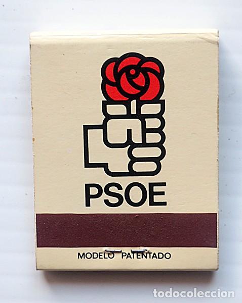 Cajas de cerillas: Propaganda electoral PSOE. Caja de cerillas - Foto 2