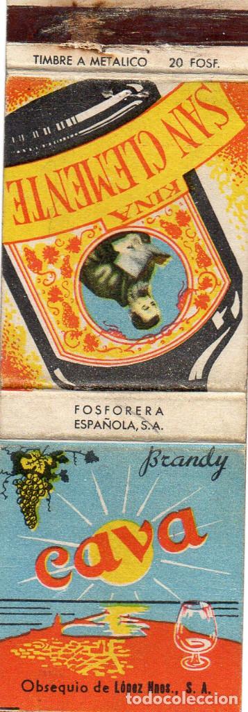 Cajas de Cerillas: CAJA DE CERILLAS ICONOS DE FAMOSOS PRODUCTOS ANUNCIADOS A&Ntilde;OS 50/60 QUINA SAN CLEMENTE