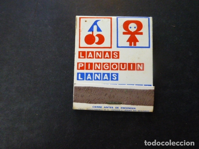 Cajas de cerillas: CAJA DE CERILLAS LANAS PINGOUIN - Foto 1