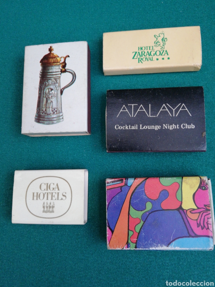 Matchboxes: 5 cajas de cerillas diversas