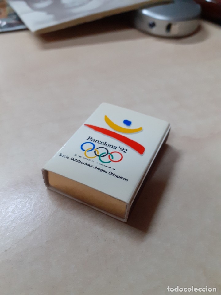 Cajas de Cerillas: Caja de cerillas Banesto,Barcelona 92.Nueva,sin usar.