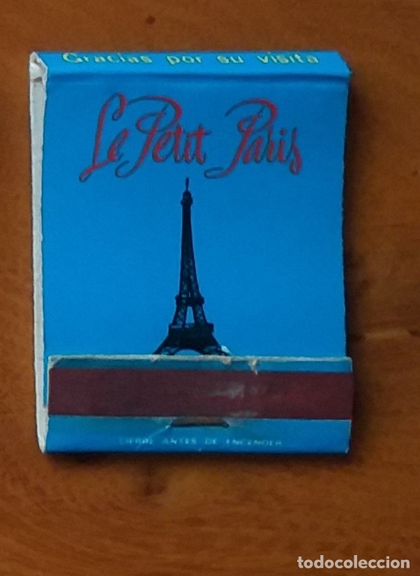 Cajas de cerillas: CAJA CERILLAS LE PETIT PARIS - Foto 2