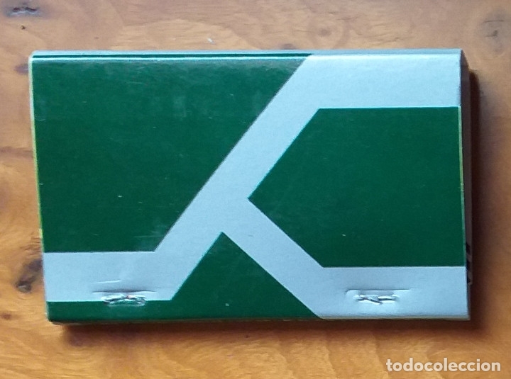 Cajas de cerillas: CAJA CERILLAS VERDE Y PLATA - PUB - DISCO - Foto 2