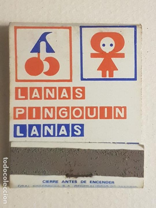 Cajas de Cerillas: LANAS PINGOUIN PUBLICIDAD CAJA DE CERILLAS