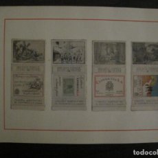 Cajas de Cerillas: HOJA CON CROMOS DE CAJAS DE CERILLAS-PUBLICIDAD CERVANTES S.A.-VER FOTOS-(V-18.569). Lote 187114787