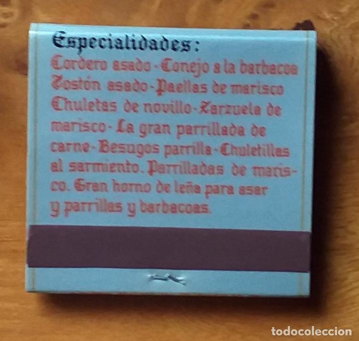 Cajas de cerillas: CAJA CERILLAS MESON EL VENTORRO - sin usar - Foto 2