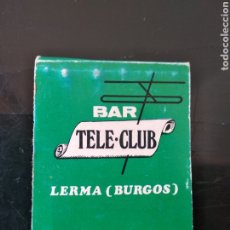 Cajas de Cerillas: LERMA , BURGOS , CAJA CERILLAS , BAR TELE CLUB