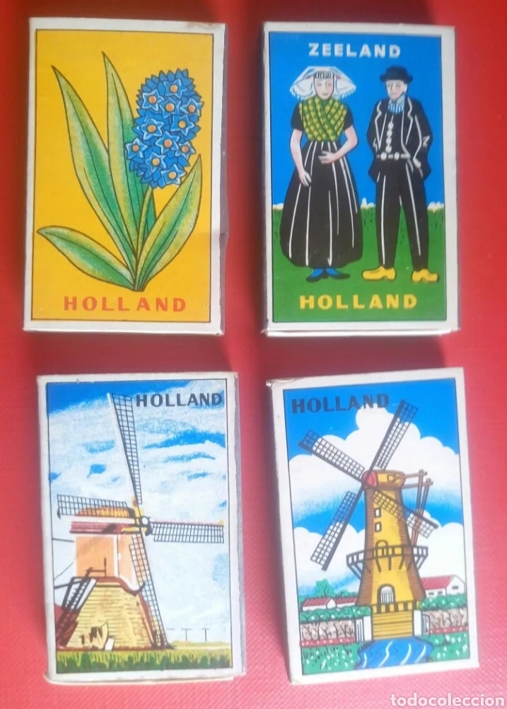 Cajas de cerillas: Lote 4 cajas de cerillas holanda - Foto 1