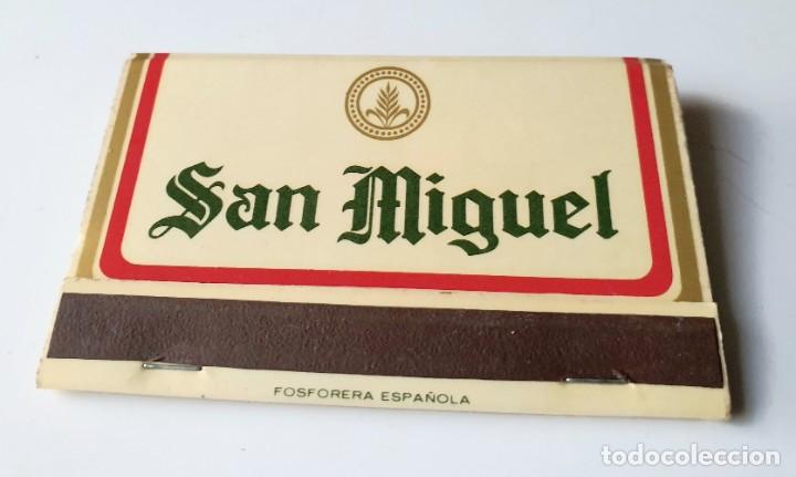 Cajas de Cerillas: CAJA CERILLAS PUBLICIDAD CERVEZA SAN MIGUEL