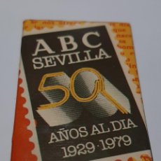 Cajas de Cerillas: CAJA DE CERILLAS 50 AÑOS DE ABC DE SEVILLA . Lote 196229410