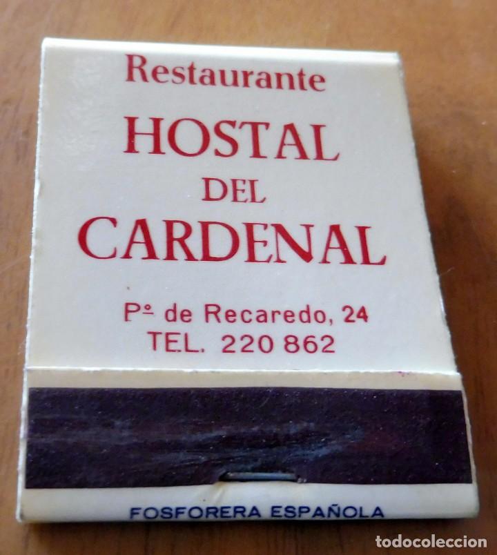 Matchboxes: CAJA DE CERILLAS - RESTAURANTE HOSTAL DEL CARDENAL - TOLEDO - (VER FOTOS)