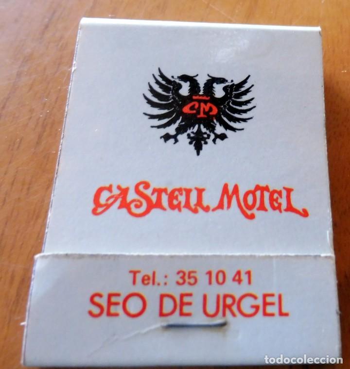 Matchboxes: CAJA DE CERILLAS - CASTELL MOTEL - SEO DE URGEL - (VER FOTOS)