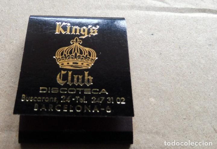 Matchboxes: CAJA DE CERILLAS - DISCOTHEQUE  KING'S CLUB - BARCELONA- (VER FOTOS)