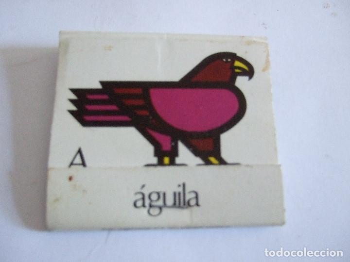 Cajas de cerillas: CARTERILLA DE CERILLAS - COLECCION ABECEDARIA ANIMAL - AGUILA - PUBLIFOSFOROS - COMPLETA