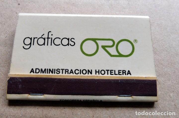Matchboxes: CAJA DE CERILLAS - GR&Aacute;FICAS ORO - BARCELONA (VER FOTOS)