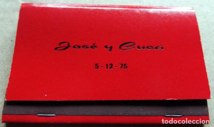 Matchboxes: CAJA DE CERILLAS - JOS&Eacute; Y CUCA (VER FOTOS)