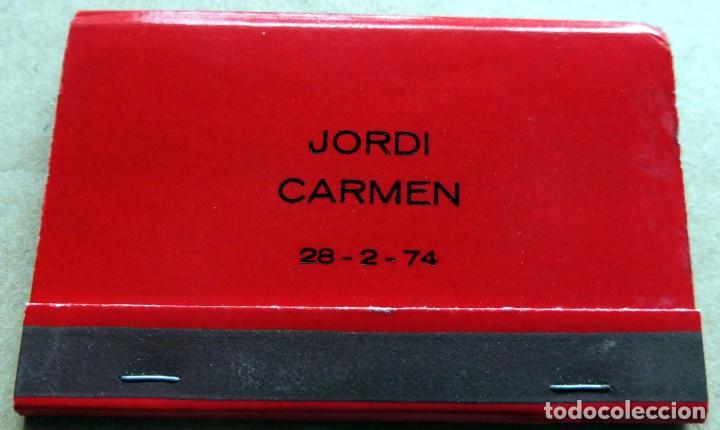 Bo&icirc;tes d'Allumettes: CAJA DE CERILLAS - JORDI  CARMEN (VER FOTOS)