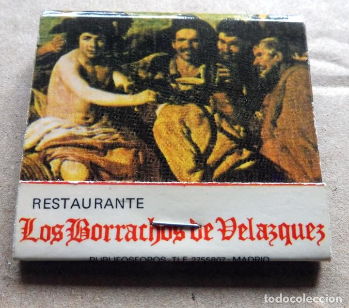Matchboxes: CAJA DE CERILLAS - RESTAURANTE LOS BORRACHOS DE VELAZQUEZ - MADRID