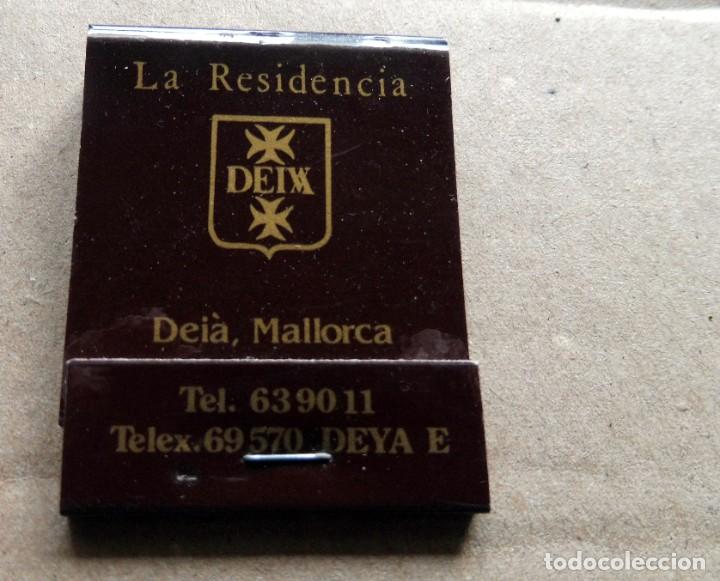 Bo&icirc;tes d'Allumettes: CAJA DE CERILLAS - LA RESIDENCIA - DEI&Agrave; - MALLORCA - RESTAURANTE EL OLIVO