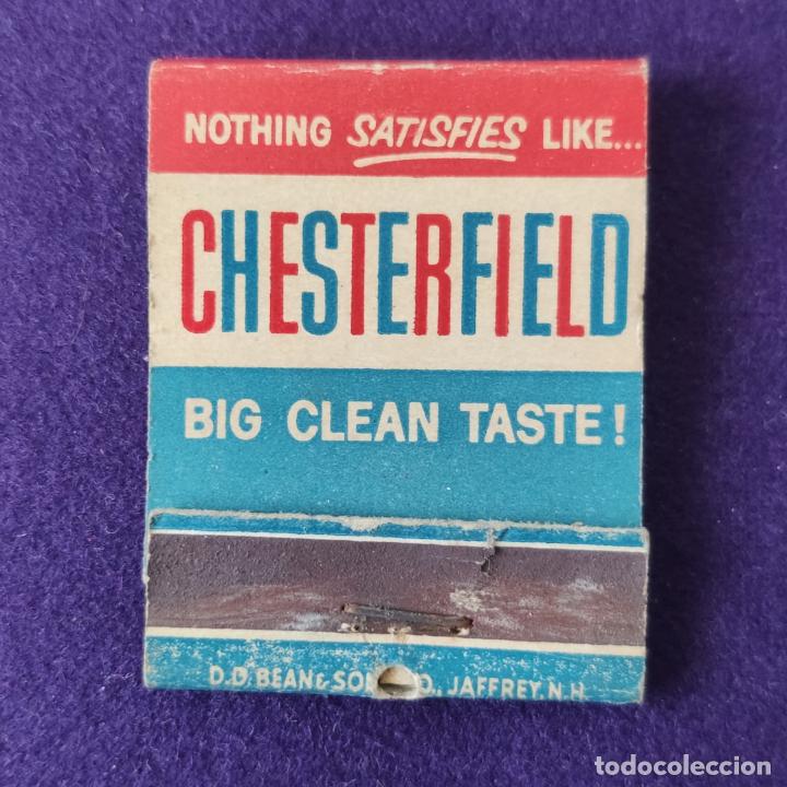 Caixas de F&oacute;sforos: CAJA DE CERILLAS. CHESTERFIELD. SIN USAR.