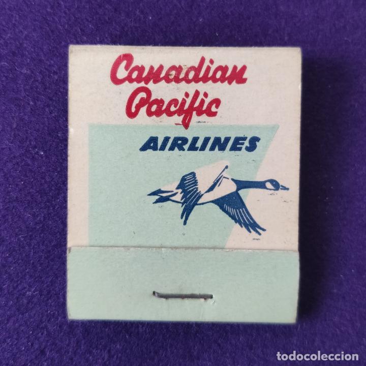 Bo&icirc;tes d'Allumettes: CAJA DE CERILLAS. CANADIAN PACIFIC AIRLINES. SIN USAR.
