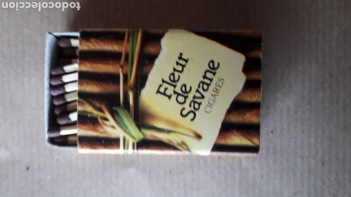 Cajas de cerillas: CERILLAS CIGARRITOS FLEUR DE SAVANE - Foto 1