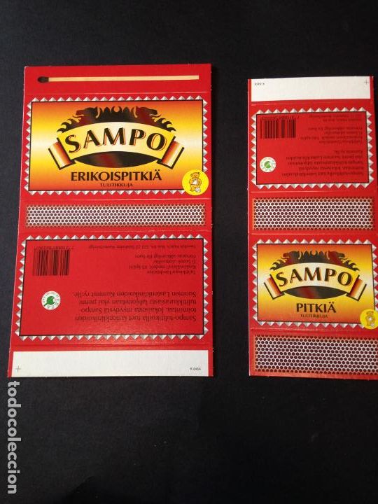 Cajas de cerillas: Sampo. 2 elementos caja cerillas grande - Foto 1
