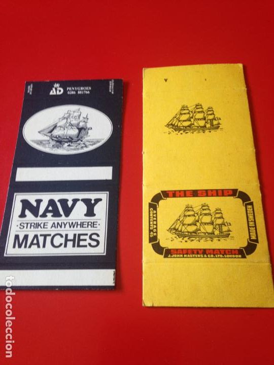 Cajas de cerillas: Navy . 2 elementos caja fosforos - Foto 1