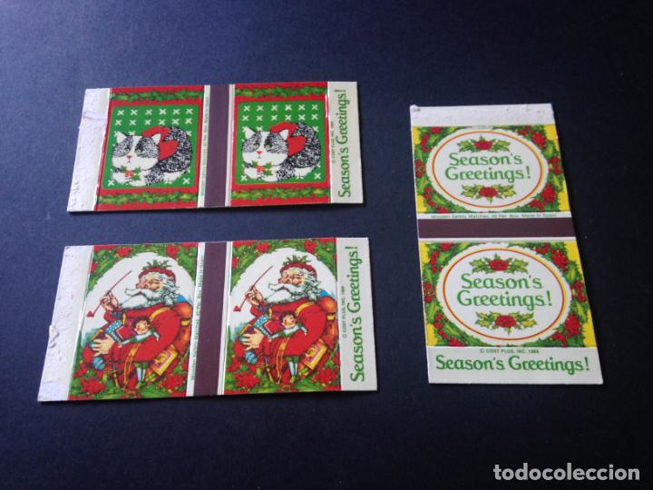 Cajas de cerillas: Seasons Greetings.3 elementos. Fopsa. - Foto 1