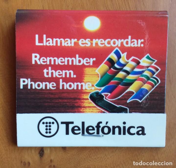 Cajas de cerillas: CAJA DE CERILLAS TELEFONICA - Foto 1
