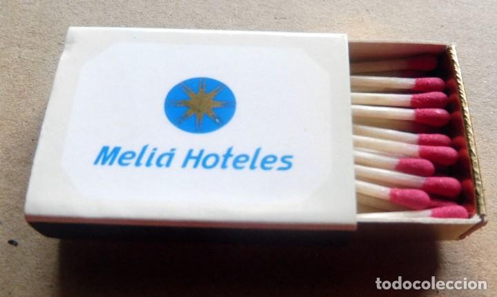 Matchboxes: CAJA CERILLAS - PUBLICITARIA - MELI&Aacute; HOTELES - VER FOTOS