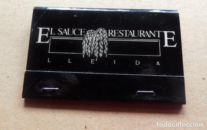 Matchboxes: CAJA CERILLAS - PUBLICITARIA - EL SAUCE RESTAURANTE - LLEIDA - VER FOTOS