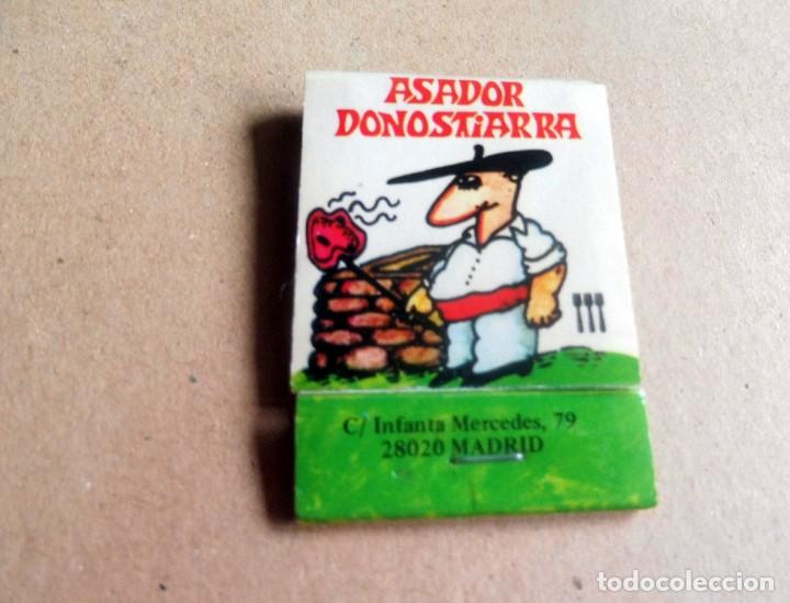 Matchboxes: CAJA CERILLAS - PUBLICITARIA - ASADOR DONOSTIARRA - MADRID - VER FOTOS