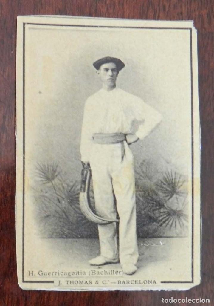Matchboxes: Cromo de caja de cerillas Pelotari H.Guerricagotia, pelota Vasca, Jai alai, Eduardo Roca y hermano M