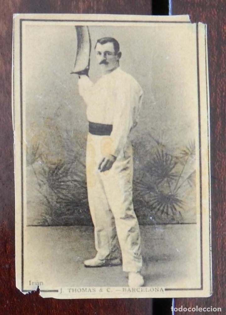Caixas de F&oacute;sforos: Cromo de caja de cerillas Pelotari Irun, pelota Vasca, Jai alai, Eduardo Roca y hermano Mallorca, ed