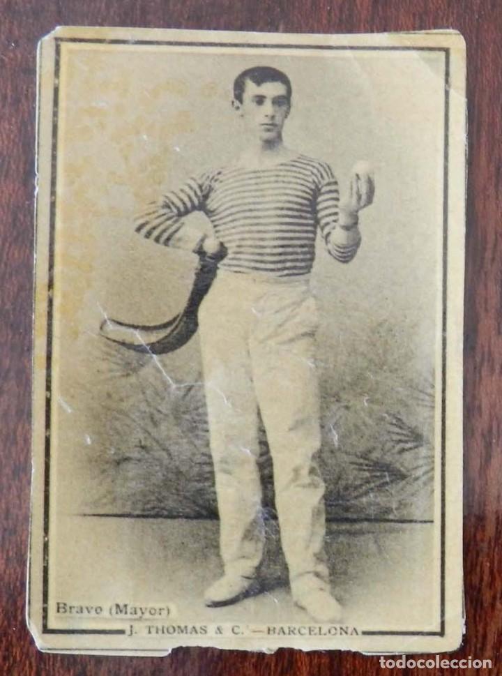 Caixas de F&oacute;sforos: Cromo de caja de cerillas Pelotari Bravo (Mayor), pelota Vasca, Jai alai, Eduardo Roca y hermano Mal