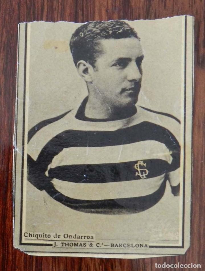 Caixas de F&oacute;sforos: Cromo de caja de cerillas Chiquito de Ondarroa, pelota Vasca, Jai alai, cesta punta, Eduardo Roca y