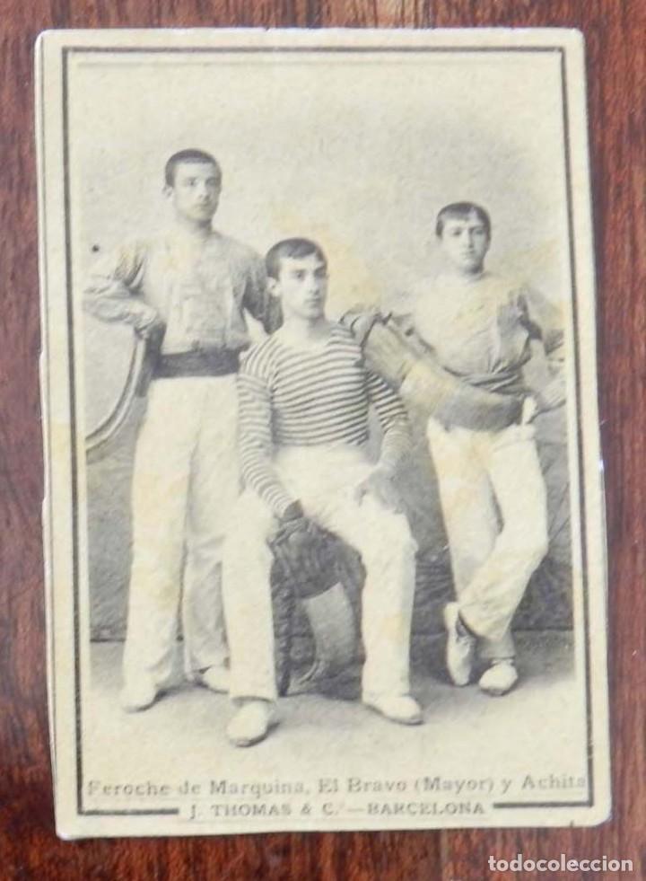 Matchboxes: Cromo de caja de cerillas pelotaris Feroche de Marquina, El bravo y achita, pelota Vasca, Jai alai,