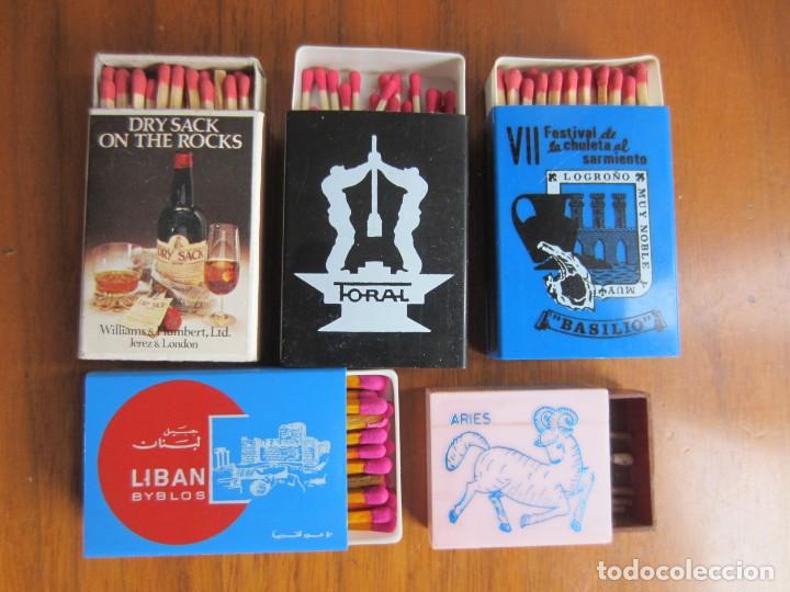 Cajas de cerillas: LOTE DE 5 CAJAS DE CERILLAS VER FOTOS