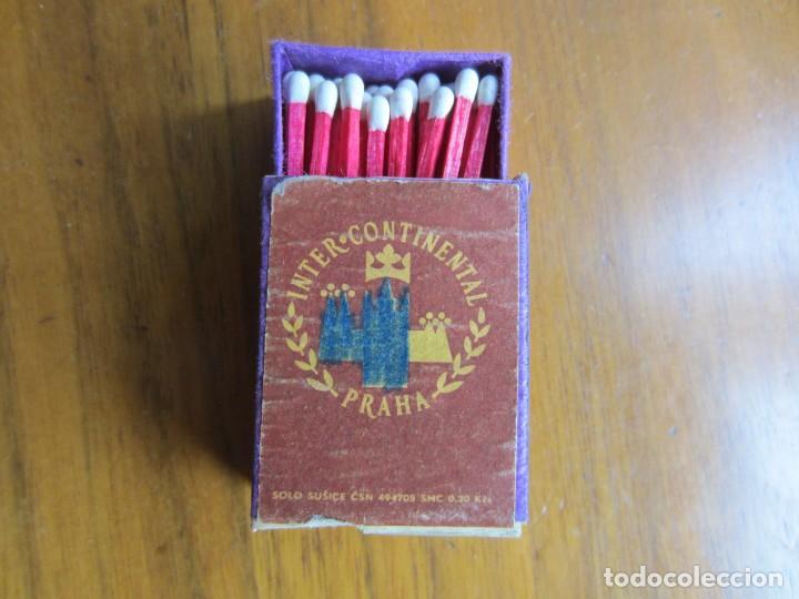 Cajas de cerillas: CAJA DE CERILLAS-INTER CONTINENTAL-PRAGA-VER FOTOS