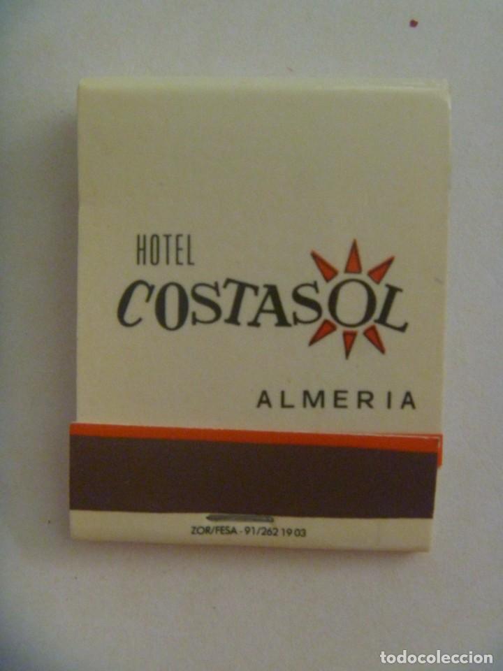 Cajas de cerillas: CAJA DE CERILLAS PUBLICITARIA DEL HOTEL COSTA SOL, ALMERIA . SIN USAR