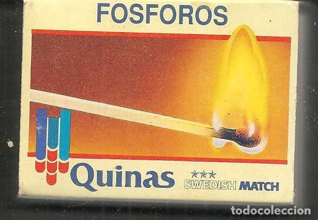 Cajas de Cerillas: CAJAS DE CERILLAS. QUINAS. SWEDISH MATCH / SOCIEDADE NACIONAL DE FOSFOROS. LISBOA. (TRO/15)