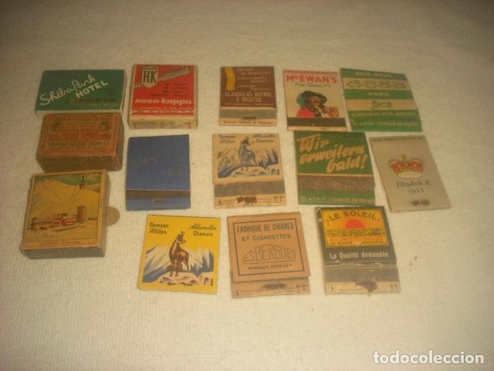 Cajas de cerillas: CAJAS DE CERILLAS, LOTE DE 14 DE TEMATICA DIFERENTE. - Foto 1