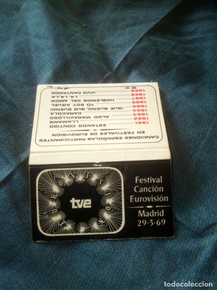 Cajas de Cerillas: &iexcl;&iexcl;Fant&aacute;stica y rara!! Caja de cerillas Festival de Eurovisi&oacute;n 1969